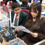 students making robots