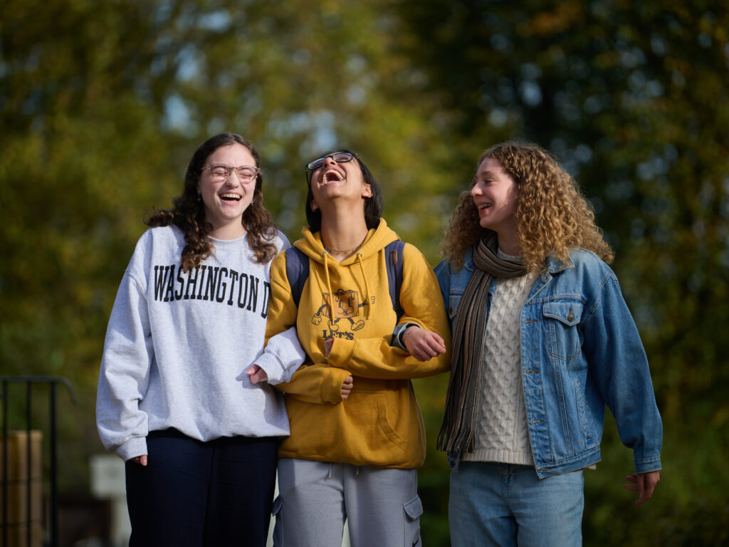 students laughing